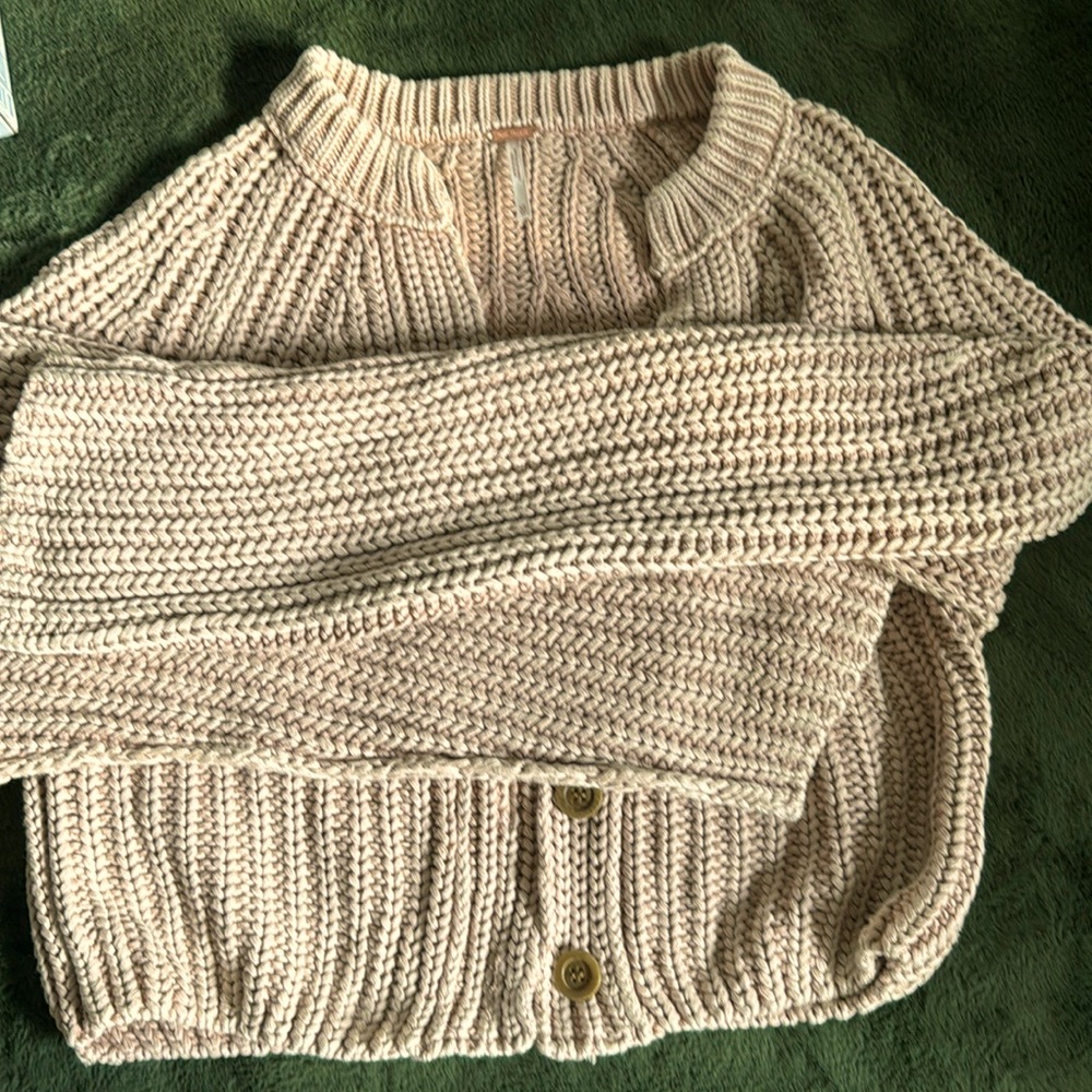Free People crop cardigan